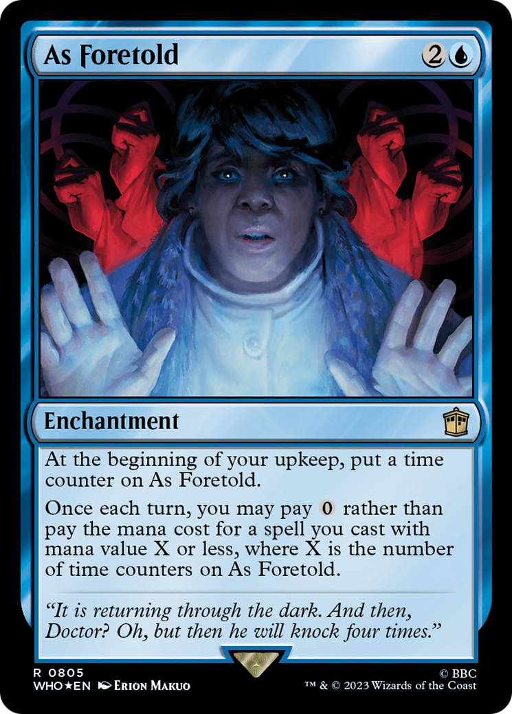 As Foretold (Surge Foil) [Doctor Who] | Gaming Infinity