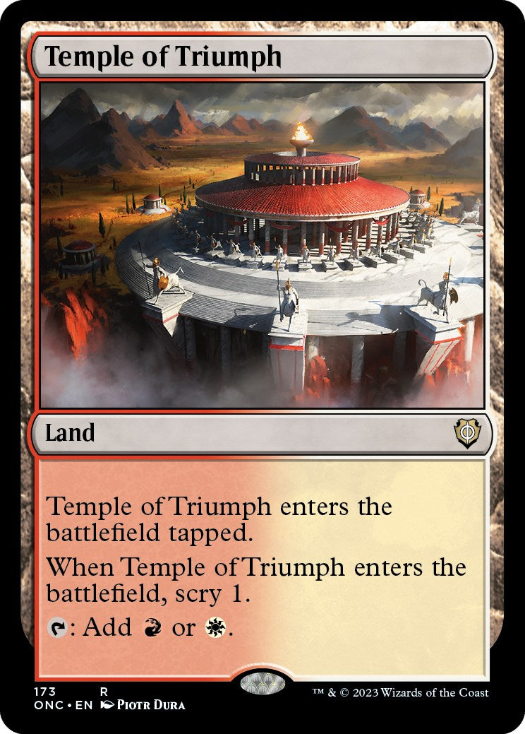 Temple of Triumph [Phyrexia: All Will Be One Commander] | Gaming Infinity