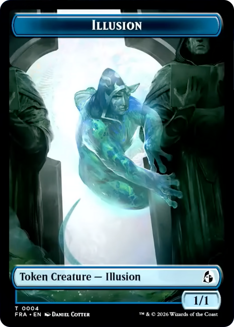 Illusion // Jace Double-Sided Token [Reality Fracture Tokens] | Gaming Infinity