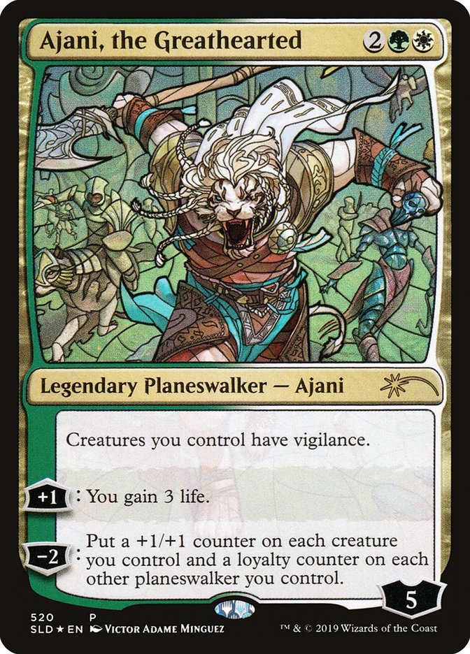 Ajani, the Greathearted (Stained Glass) [Secret Lair Drop Promos] | Gaming Infinity