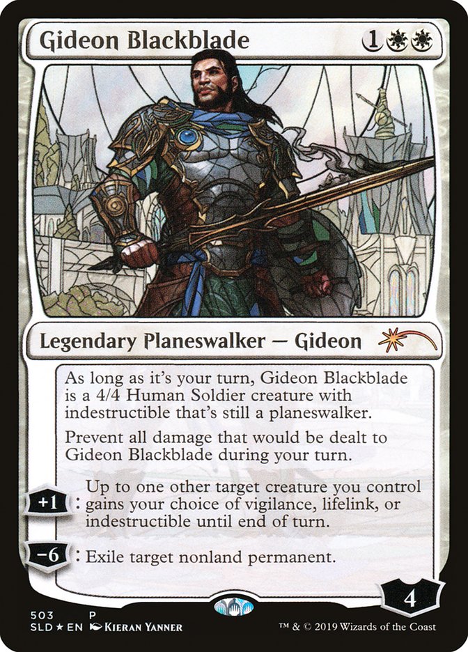 Gideon Blackblade (Stained Glass) [Secret Lair Drop Promos] | Gaming Infinity