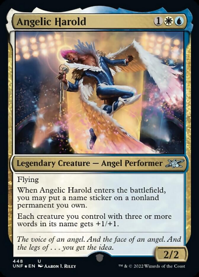 Angelic Harold (Galaxy Foil) [Unfinity] | Gaming Infinity