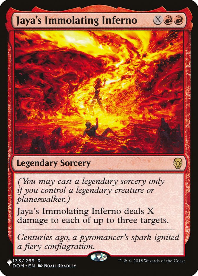 Jaya's Immolating Inferno [The List] | Gaming Infinity