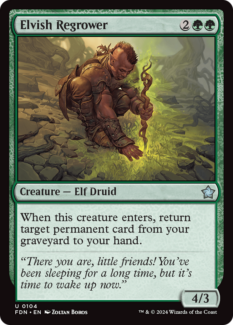 Elvish Regrower [Foundations] | Gaming Infinity