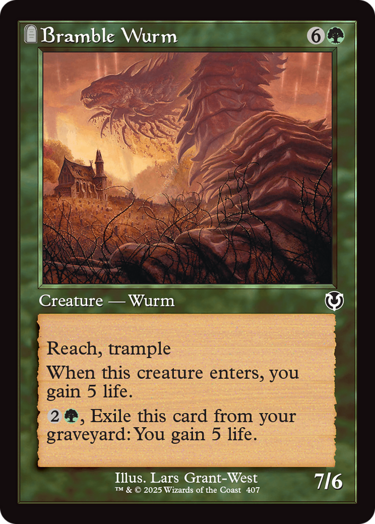 Bramble Wurm (Retro Frame) [Innistrad Remastered] | Gaming Infinity