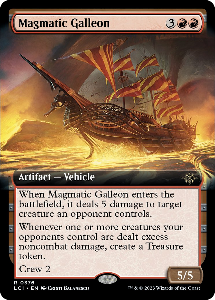 Magmatic Galleon (Extended Art) [The Lost Caverns of Ixalan] | Gaming Infinity