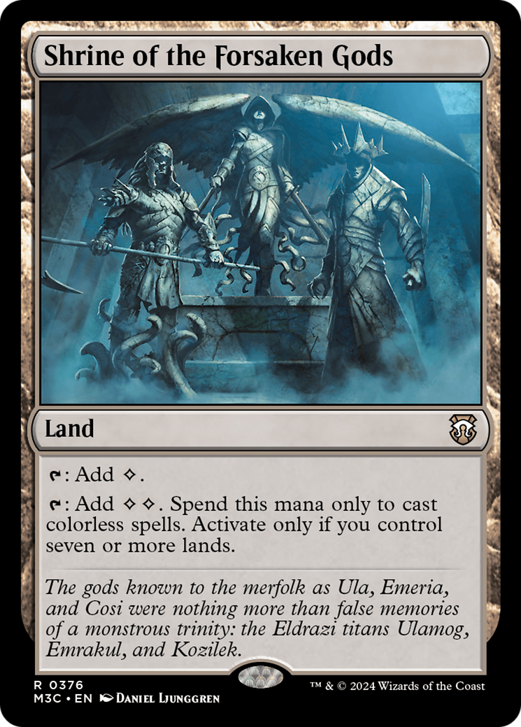 Shrine of the Forsaken Gods (Ripple Foil) [Modern Horizons 3 Commander] | Gaming Infinity
