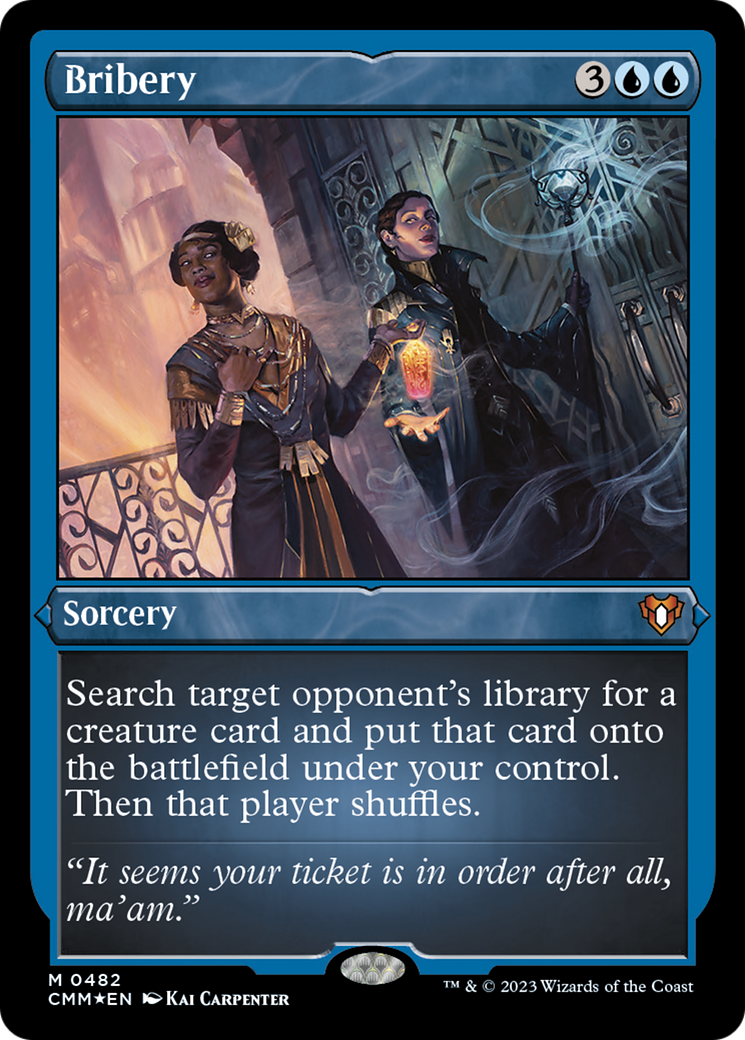 Bribery (Foil Etched) [Commander Masters] | Gaming Infinity