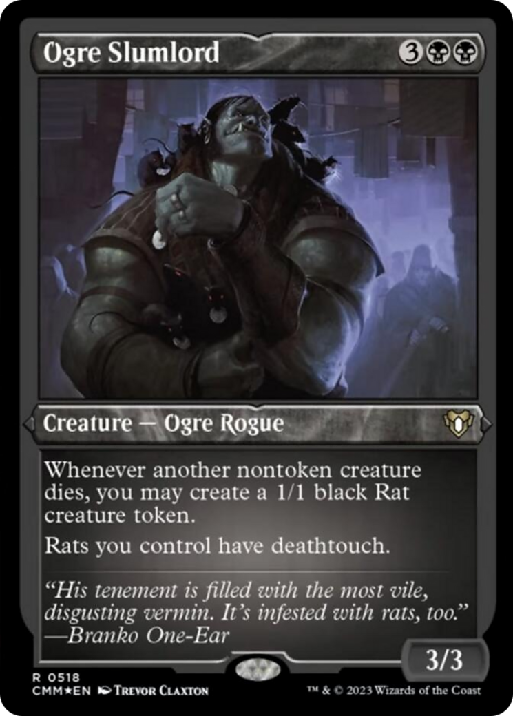 Ogre Slumlord (Foil Etched) [Commander Masters] | Gaming Infinity