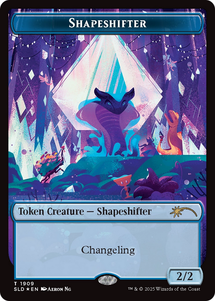 Shapeshifter Token (1909) (Double Rainbow Foil) [Secret Lair Drop Series] | Gaming Infinity