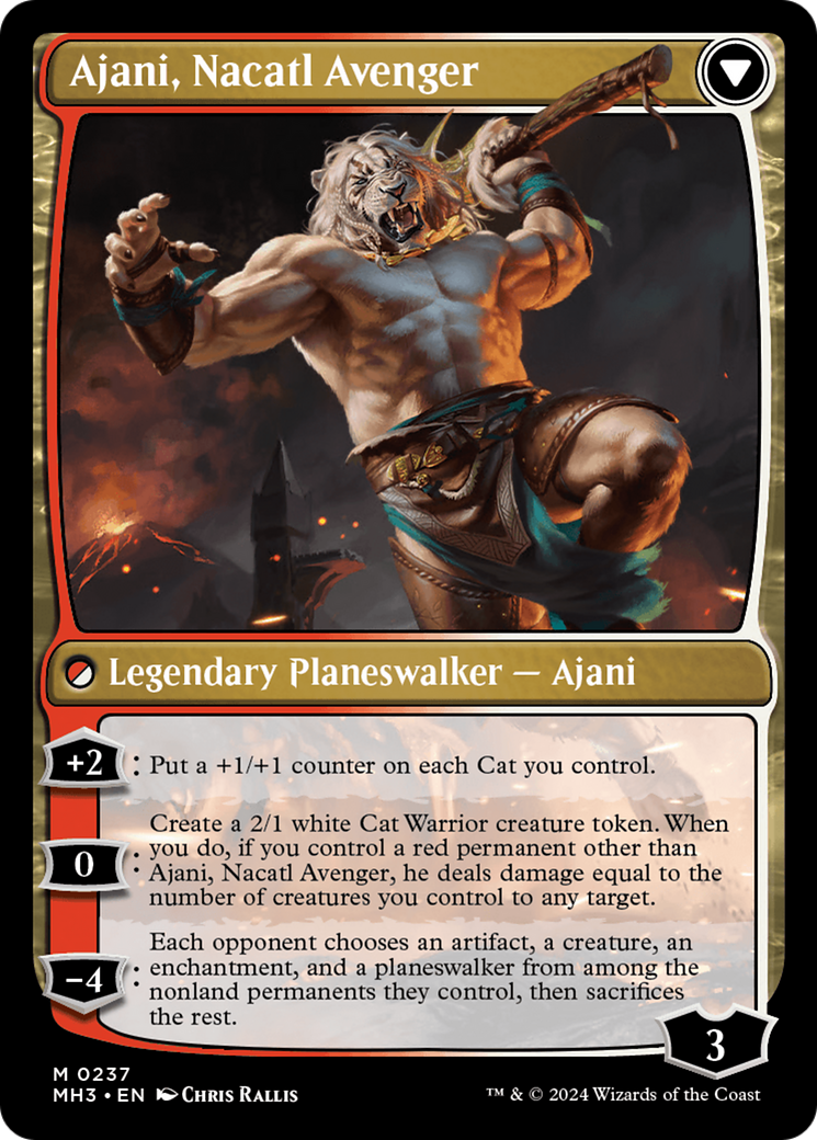 Ajani, Nacatl Pariah // Ajani, Nacatl Avenger [Modern Horizons 3] | Gaming Infinity