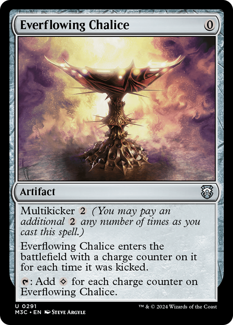 Everflowing Chalice (Ripple Foil) [Modern Horizons 3 Commander] | Gaming Infinity