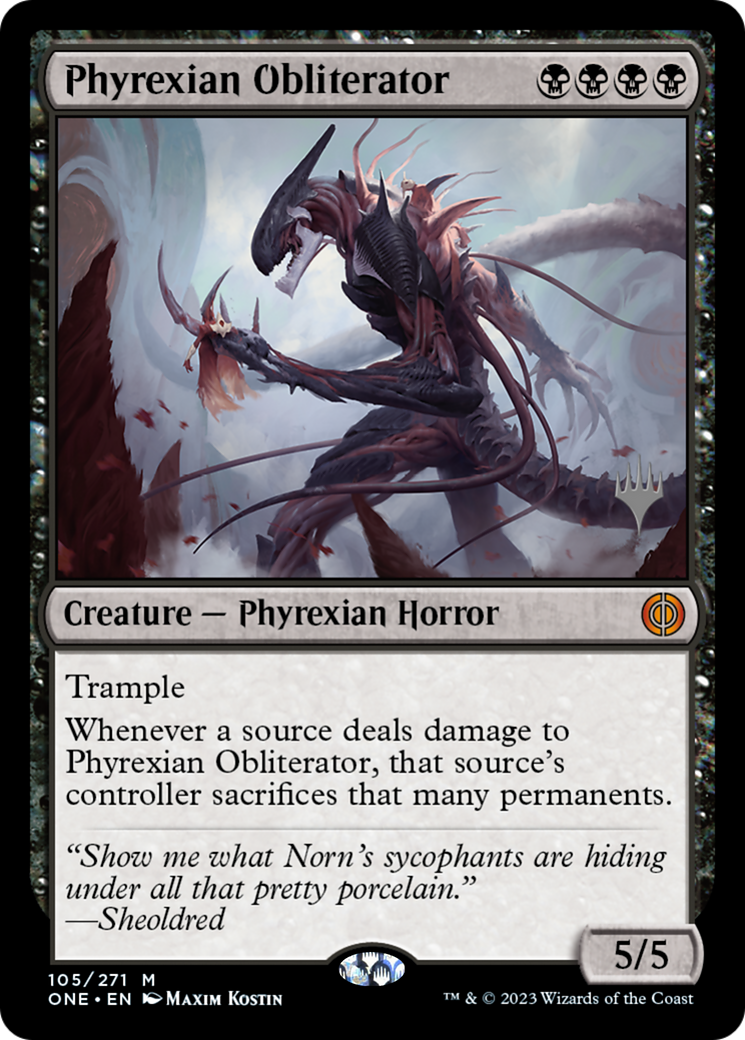 Phyrexian Obliterator (Promo Pack) [Phyrexia: All Will Be One Promos] | Gaming Infinity