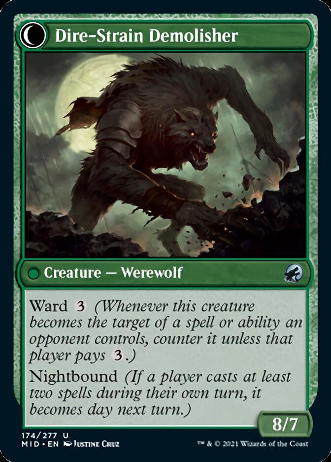 Burly Breaker // Dire-Strain Demolisher [Innistrad: Midnight Hunt] | Gaming Infinity