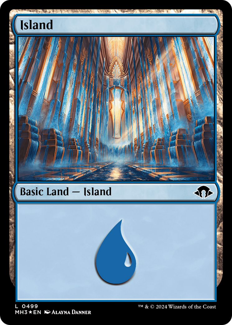 Island (0499) (Ripple Foil) [Modern Horizons 3] | Gaming Infinity