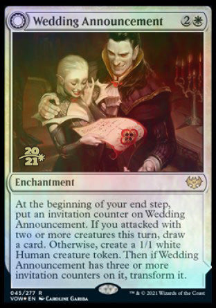 Wedding Announcement // Wedding Festivity [Innistrad: Crimson Vow Prerelease Promos] | Gaming Infinity