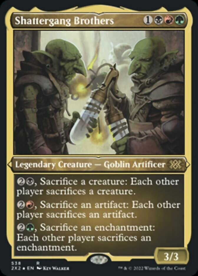 Shattergang Brothers (Foil Etched) [Double Masters 2022] | Gaming Infinity