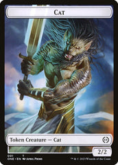 Phyrexian Goblin // Cat Double-Sided Token [Phyrexia: All Will Be One Tokens] | Gaming Infinity