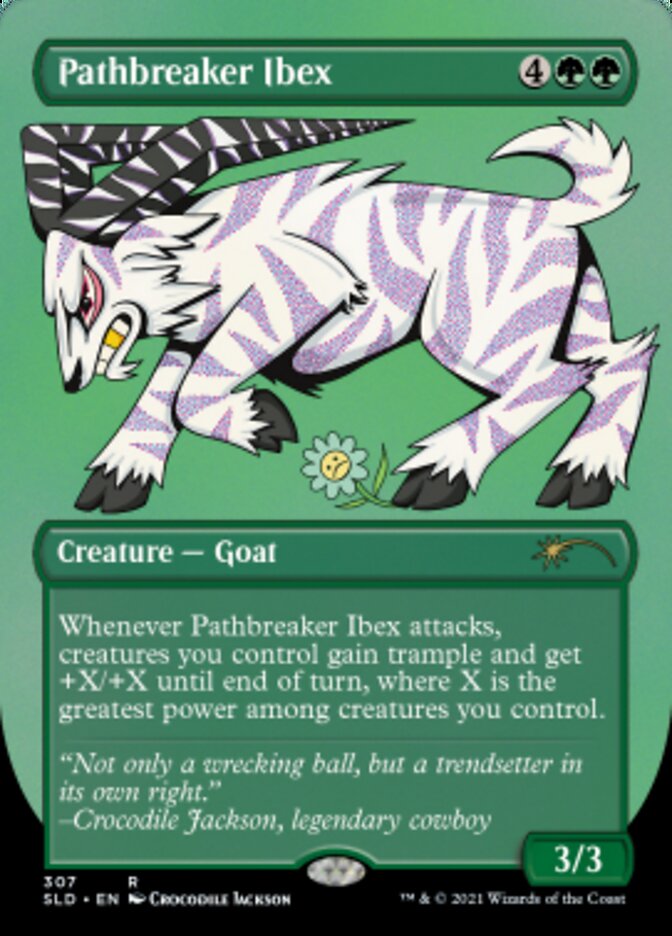 Pathbreaker Ibex (Borderless) (Foil Etched) [Secret Lair Drop Series] | Gaming Infinity