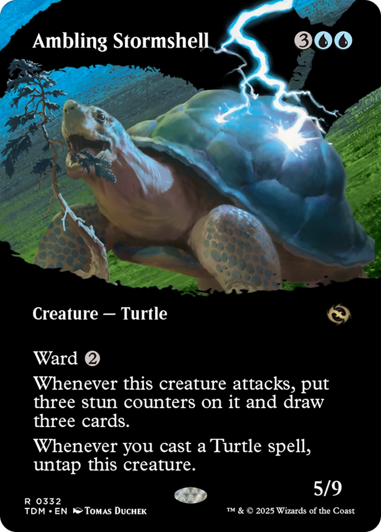 Ambling Stormshell (Borderless) [Tarkir: Dragonstorm] | Gaming Infinity