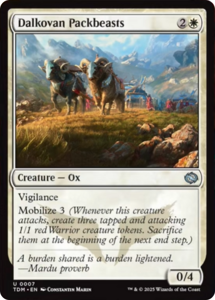 Dalkovan Packbeasts [Tarkir: Dragonstorm] | Gaming Infinity