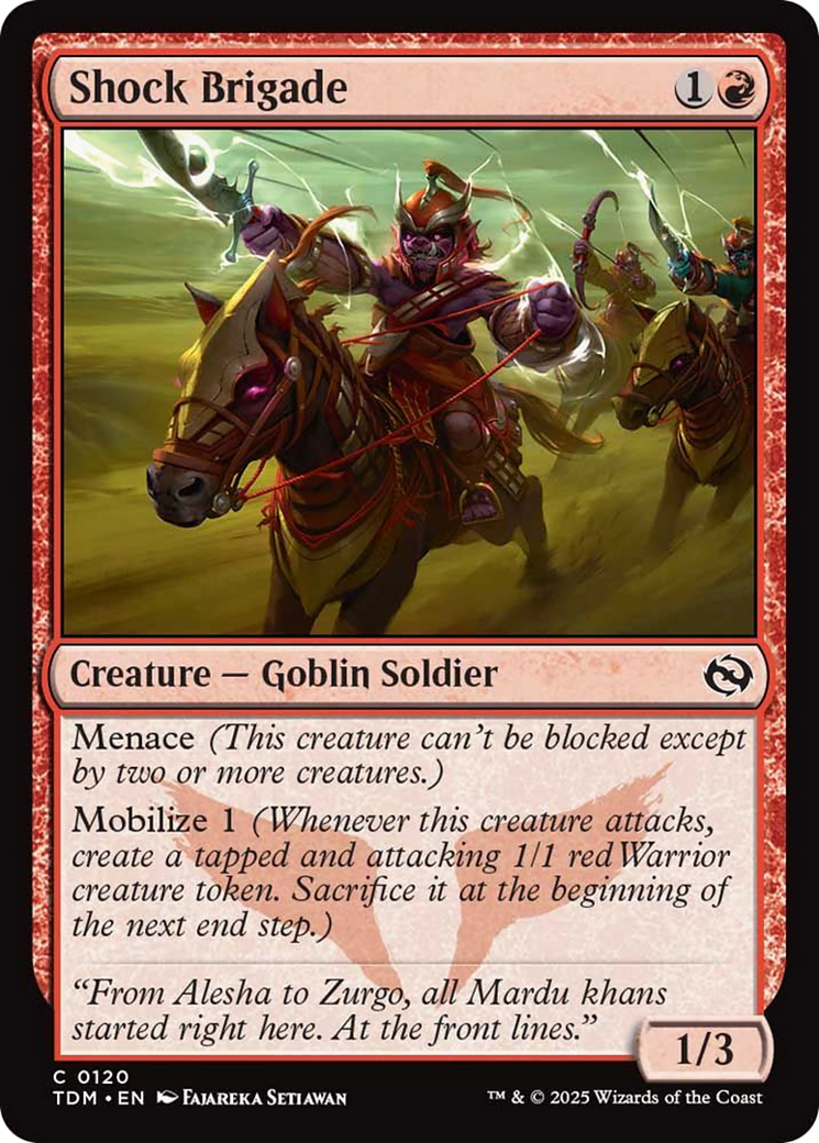 Shock Brigade [Tarkir: Dragonstorm] | Gaming Infinity