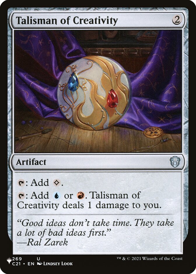 Talisman of Creativity [Secret Lair: Heads I Win, Tails You Lose] | Gaming Infinity