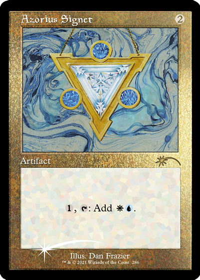 Azorius Signet (Retro) (Foil Etched) [Secret Lair Drop Series] | Gaming Infinity