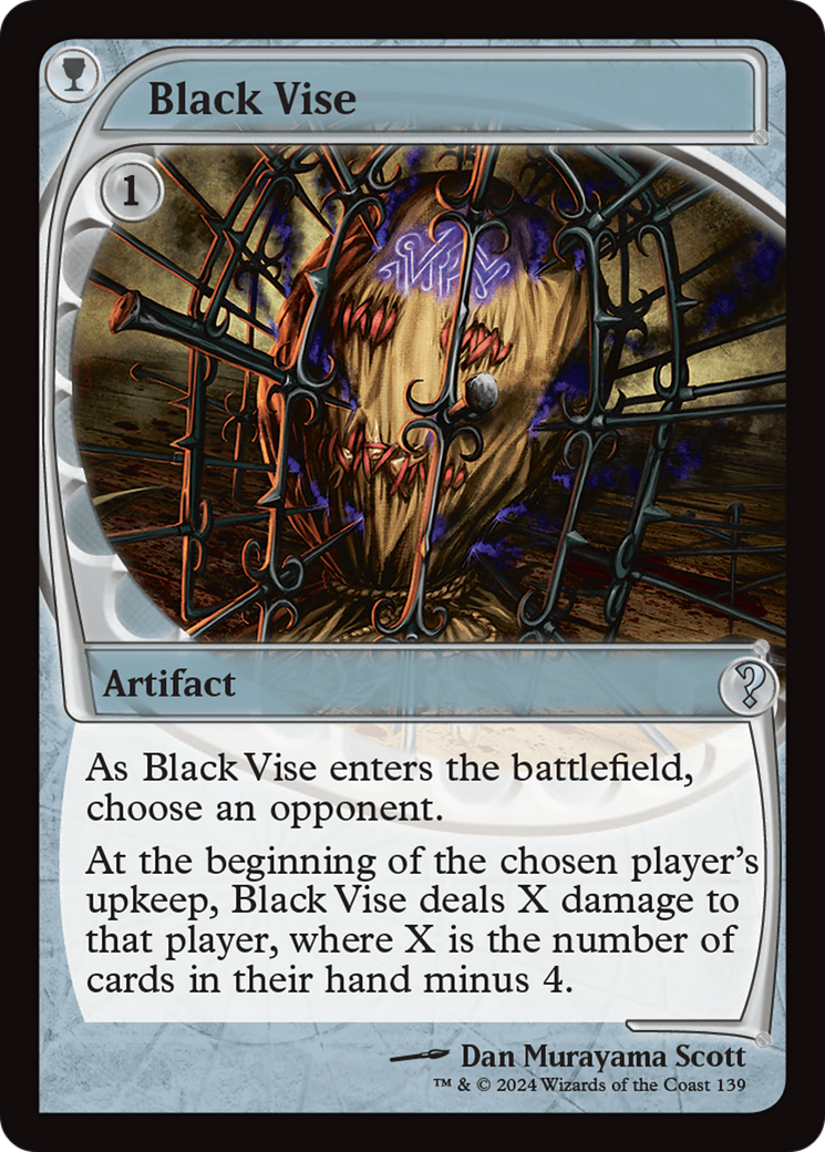 Black Vise (Future Sight) [Mystery Booster 2] | Gaming Infinity