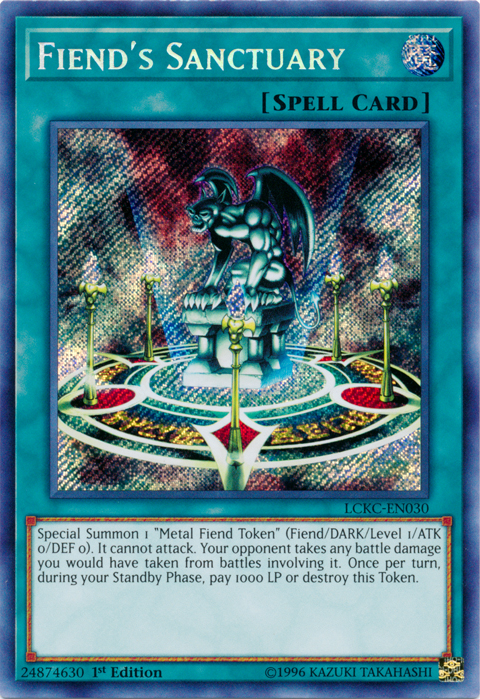 Fiend's Sanctuary [LCKC-EN030] Secret Rare | Gaming Infinity