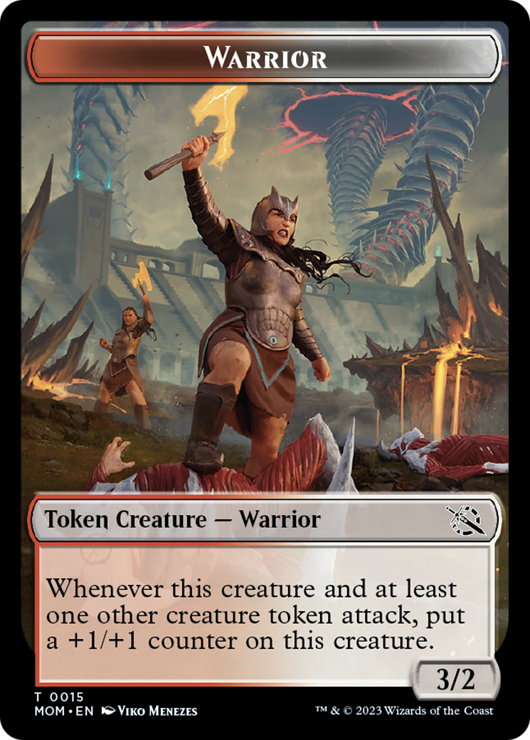 Warrior // Spirit (13) Double-Sided Token [March of the Machine Tokens] | Gaming Infinity