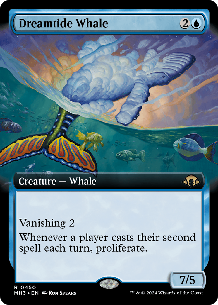 Dreamtide Whale (Extended Art) [Modern Horizons 3] | Gaming Infinity