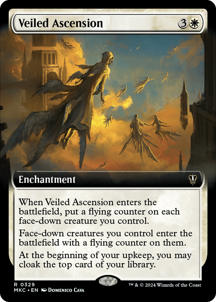 Veiled Ascension (Extended Art) [Murders at Karlov Manor Commander] | Gaming Infinity