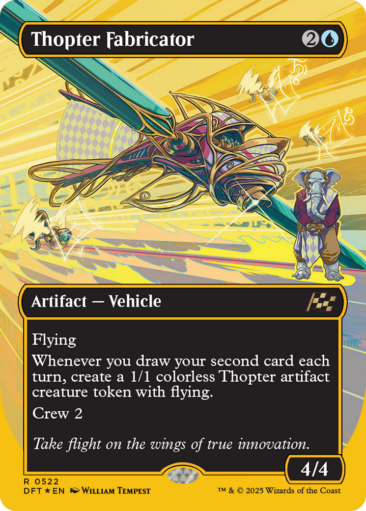 Thopter Fabricator (Borderless) (First-Place Foil) [Aetherdrift] | Gaming Infinity