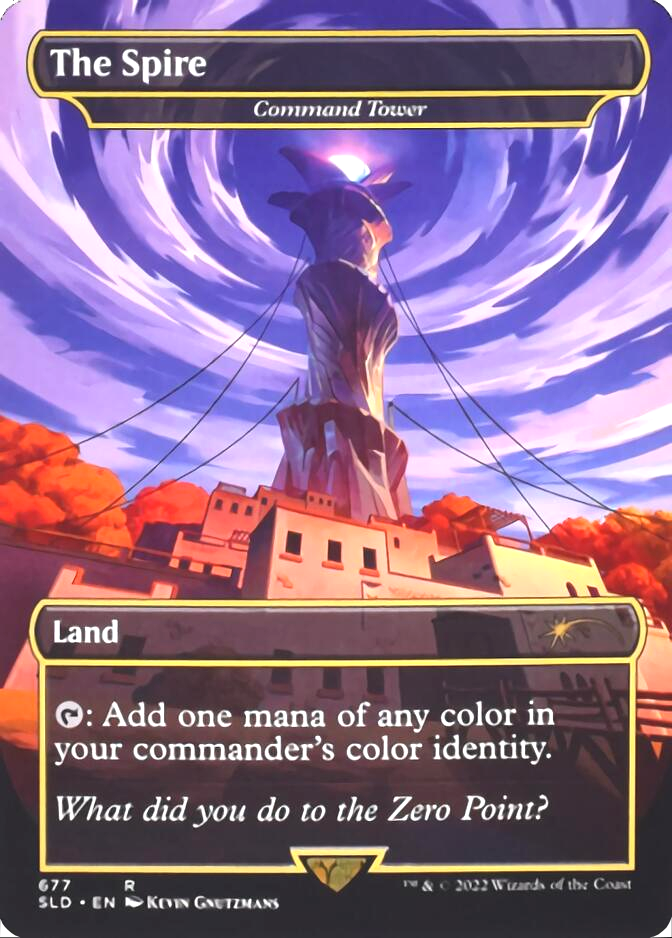 Command Tower - The Spire (Borderless) [Secret Lair Drop Promos] | Gaming Infinity