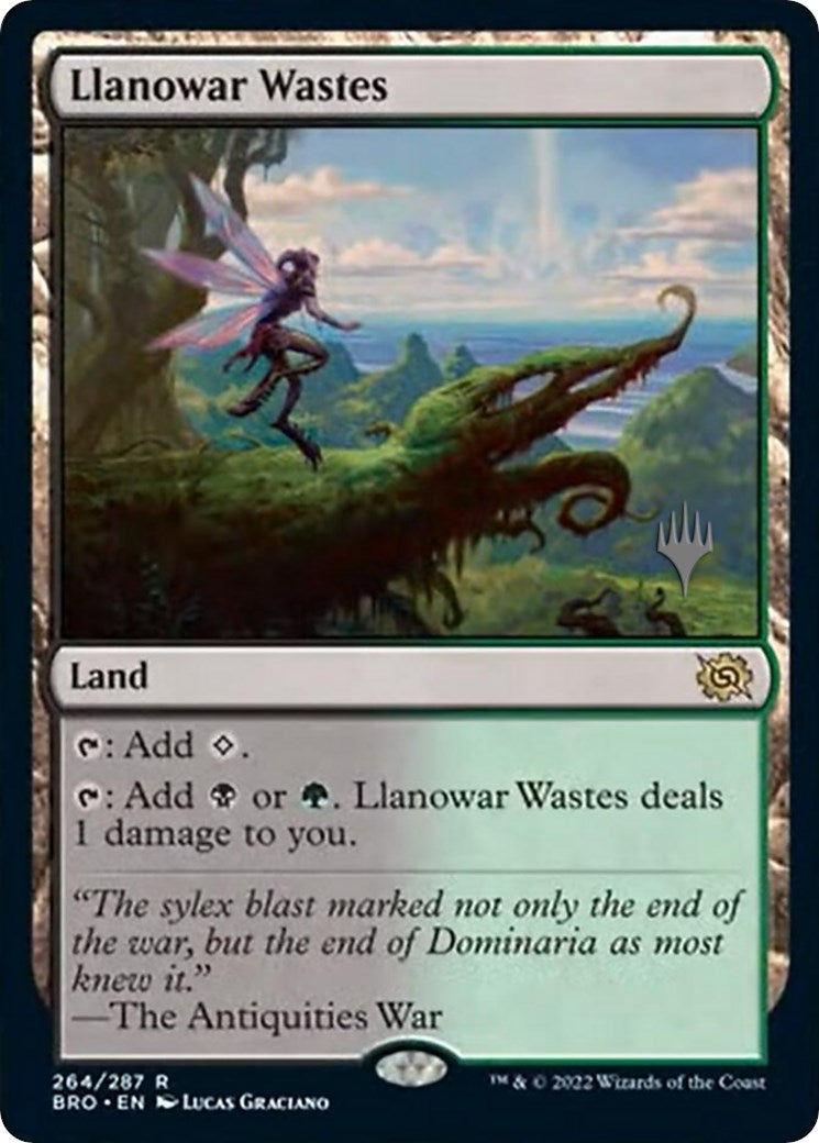 Llanowar Wastes (Promo Pack) [The Brothers' War Promos] | Gaming Infinity