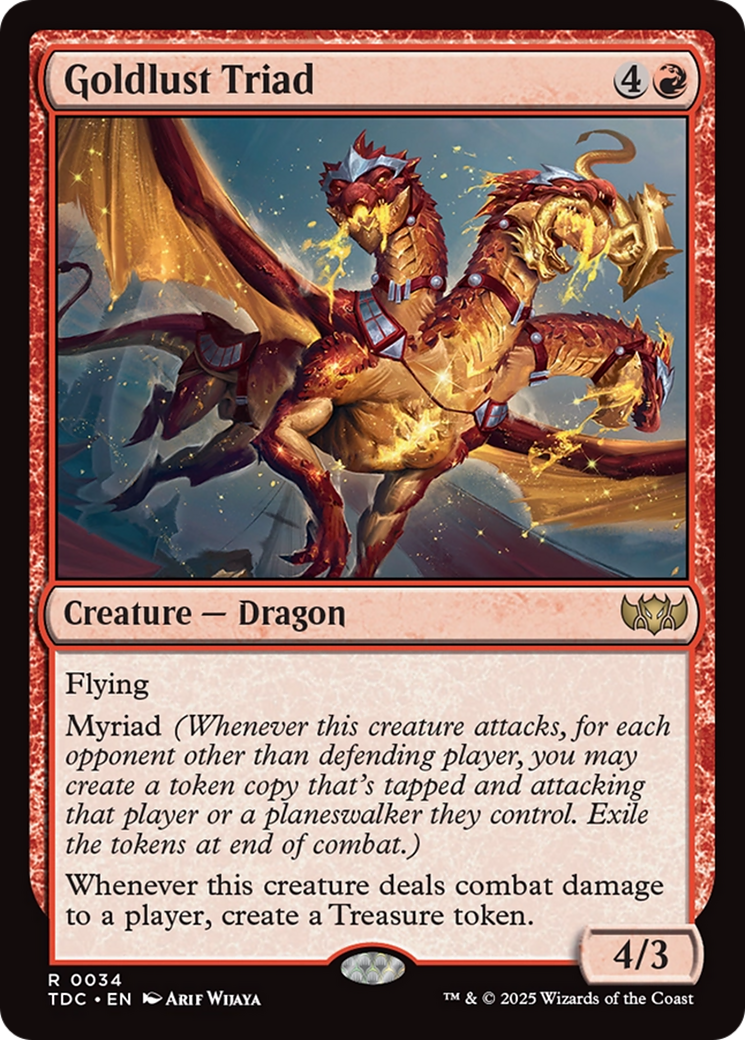 Goldlust Triad [Tarkir: Dragonstorm Commander] | Gaming Infinity