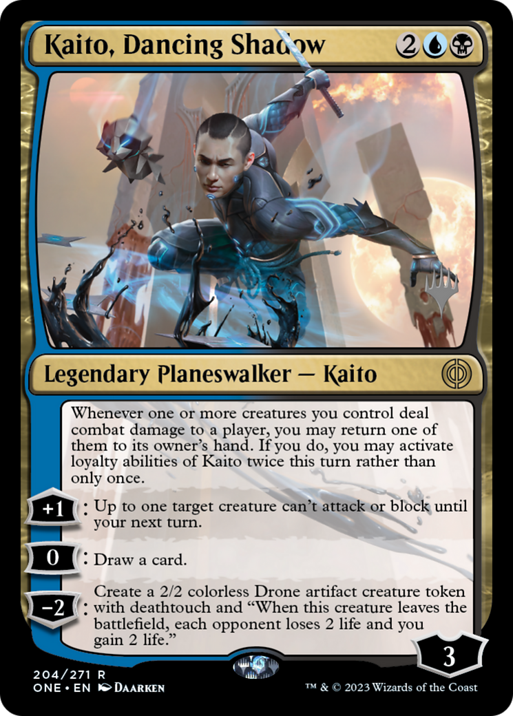 Kaito, Dancing Shadow (Promo Pack) [Phyrexia: All Will Be One Promos] | Gaming Infinity