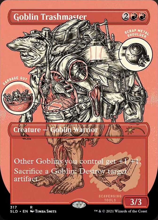 Goblin Trashmaster (Borderless Foil Etched) [Secret Lair Drop Series] | Gaming Infinity