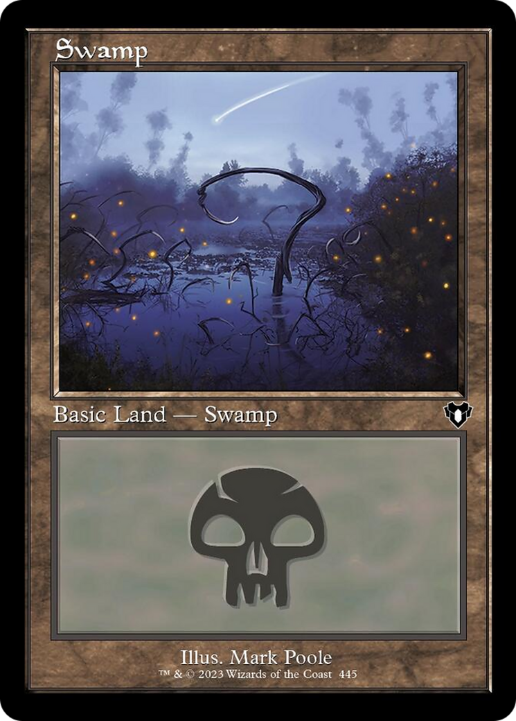 Swamp (445) (Retro) [Commander Masters] | Gaming Infinity