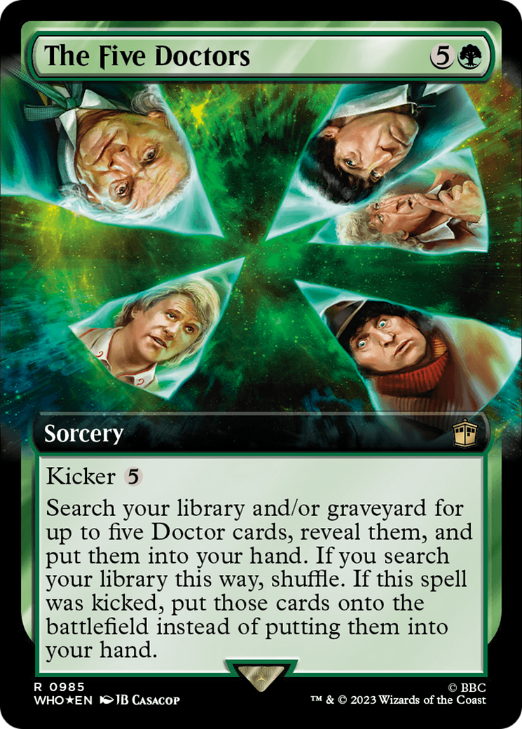 The Five Doctors (Extended Art) (Surge Foil) [Doctor Who] | Gaming Infinity