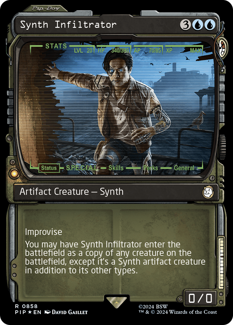 Synth Infiltrator (Showcase) (Surge Foil) [Fallout] | Gaming Infinity