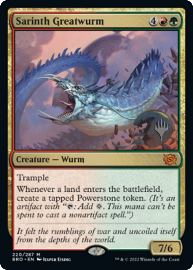 Sarinth Greatwurm (Promo Pack) [The Brothers' War Promos] | Gaming Infinity