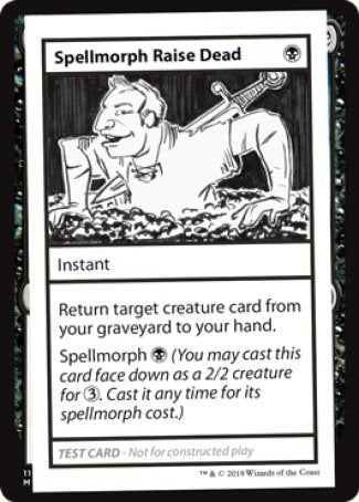 Spellmorph Raise Dead (2021 Edition) [Mystery Booster Playtest Cards] | Gaming Infinity