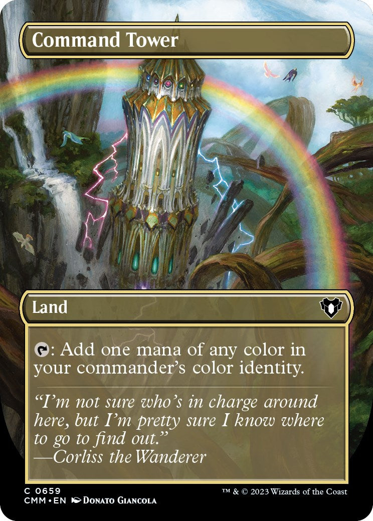 Command Tower (Borderless Alternate Art) [Commander Masters] | Gaming Infinity