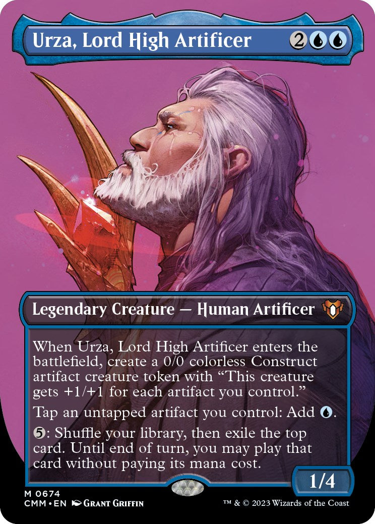 Urza, Lord High Artificer (Borderless Profile) [Commander Masters] | Gaming Infinity