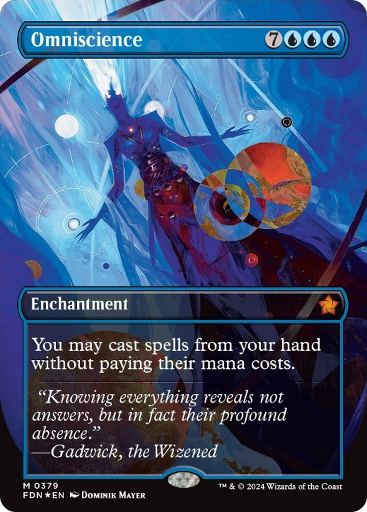 Omniscience (Borderless Mana Foil) [Foundations] | Gaming Infinity