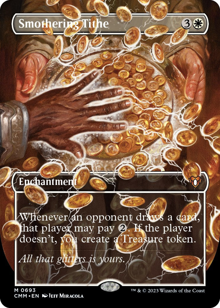 Smothering Tithe (Borderless Alternate Art) [Commander Masters] | Gaming Infinity