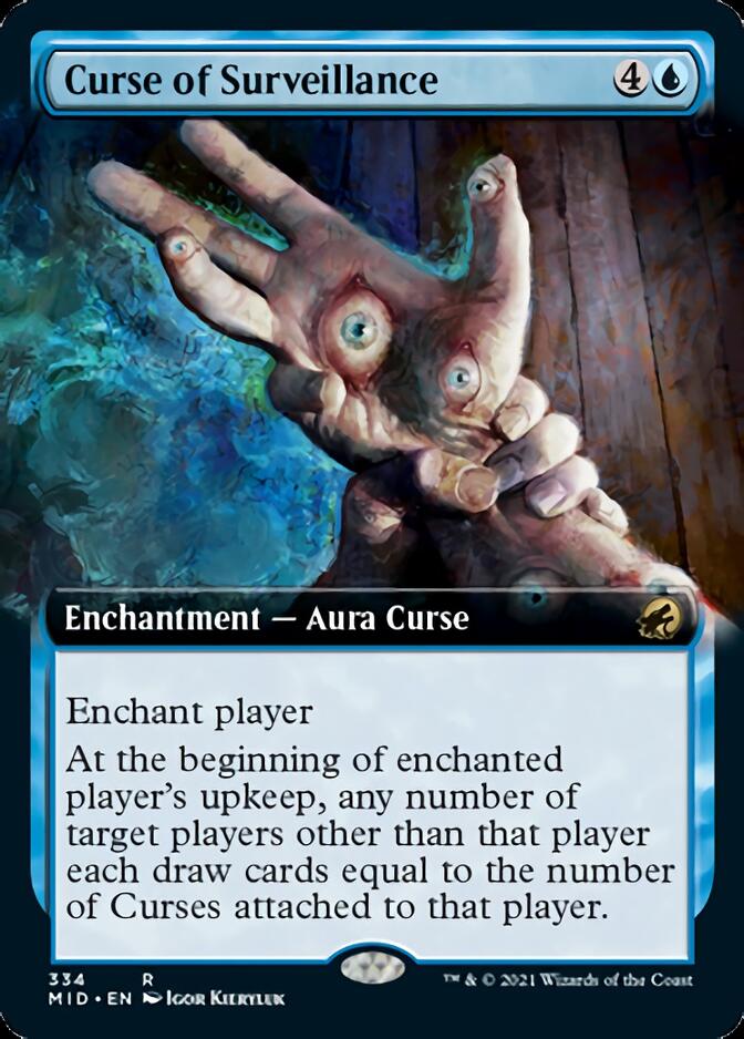Curse of Surveillance (Extended Art) [Innistrad: Midnight Hunt] | Gaming Infinity
