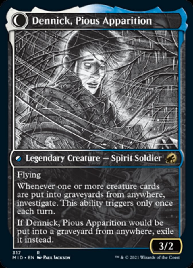 Dennick, Pious Apprentice // Dennick, Pious Apparition (Showcase Eternal Night) [Innistrad: Midnight Hunt] | Gaming Infinity